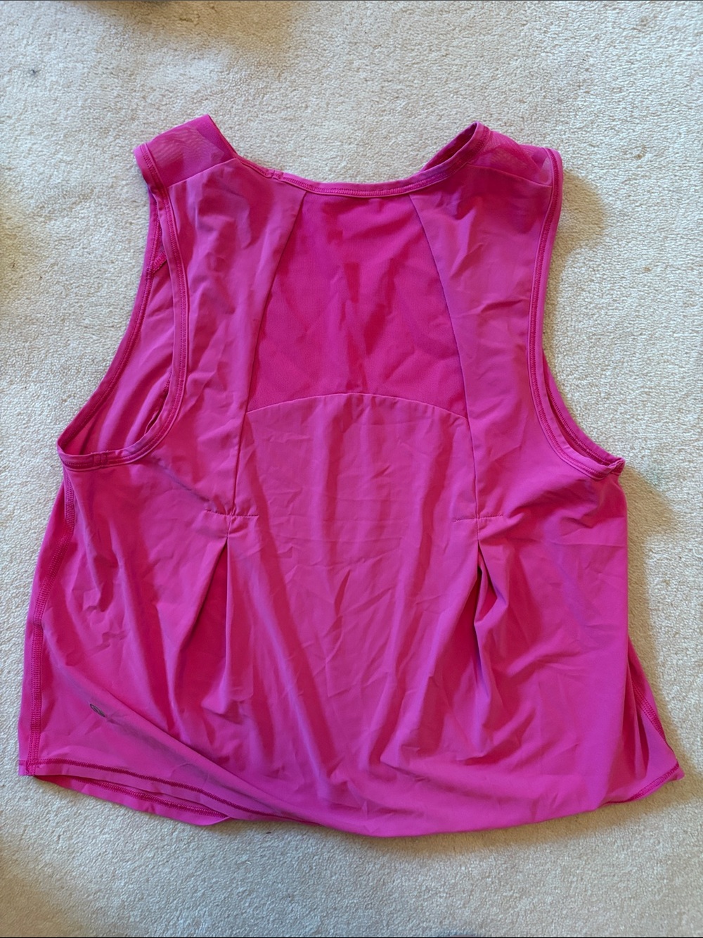 LuluLemon Sculpt Cropped Tank Top - Bright Pink Size 2 - Picture 3 of 3